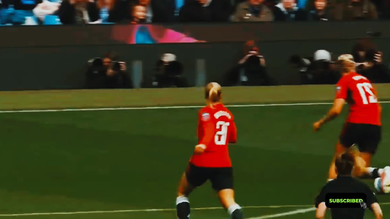 Manchester city vs Manchester united woman's football video