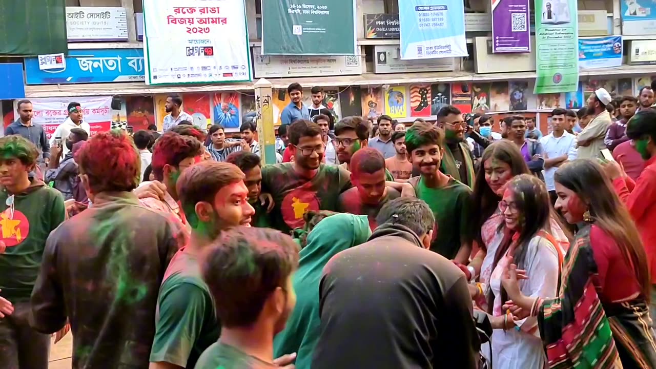 Victory Day was celebrated in Bangladesh, Dhaka University,