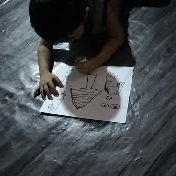 This Little Boy is a Future Artist