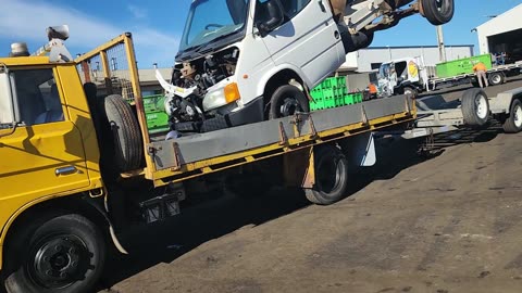 Recycling old ford transits wrecks