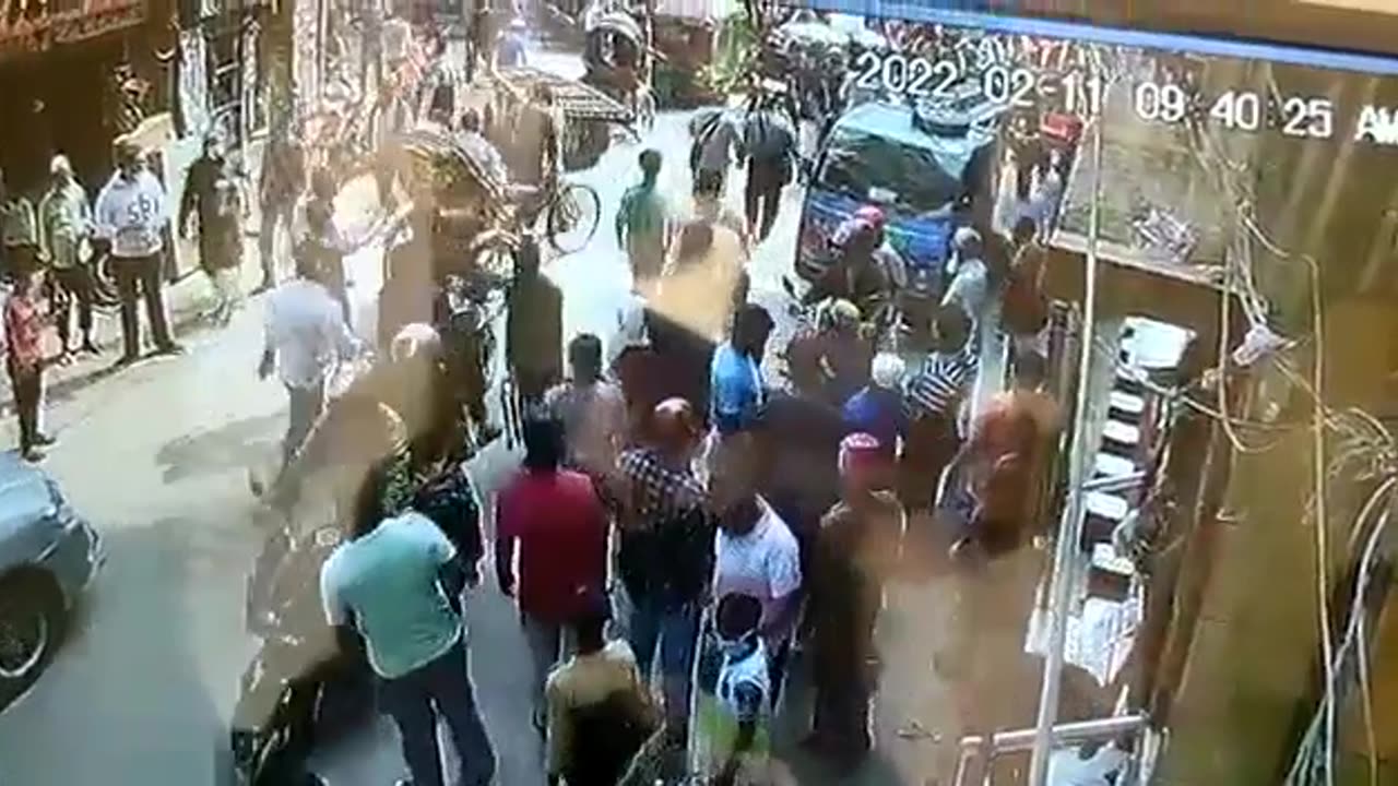 Bangsal Attack CCTV video