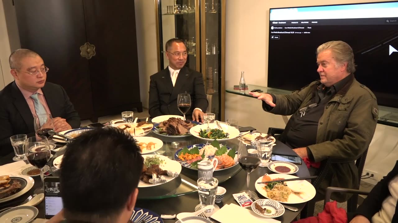20191030文贵先生直播³：私人厨师现场烹煮，享受美食、美酒