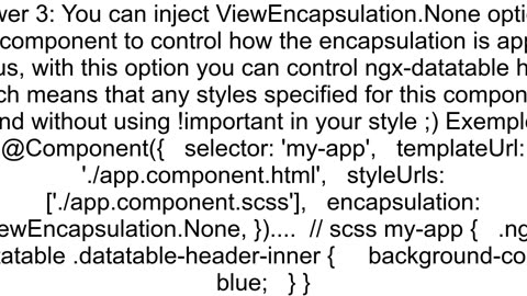 How to change ngx datatable header background color