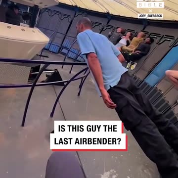 The operator is showing riders how to stand in the