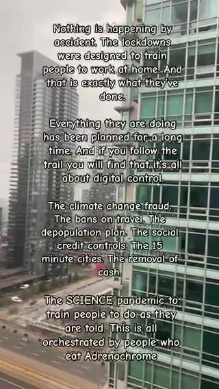 The pIandemic and lockdowns were about bringing forth full surveillance poIice state