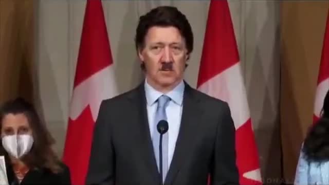 JUSTIN TRUDEAU SAYS HE'S AGAINST RUSSIAN AUTHORITARIANISM. THE IRONY.