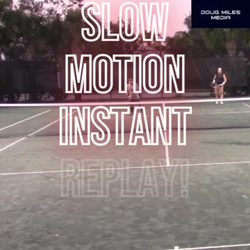 BACKHAND DROP VOLLEY FOR THE POINT!