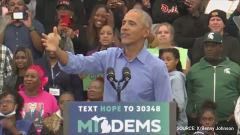 Video Shows Barack Obama Heckled, Flustered At Election Rally And Begging For It To Stop: “C’Mon”