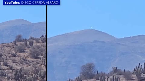 A UFO over a mountain in Chile! UFO seen in Italy