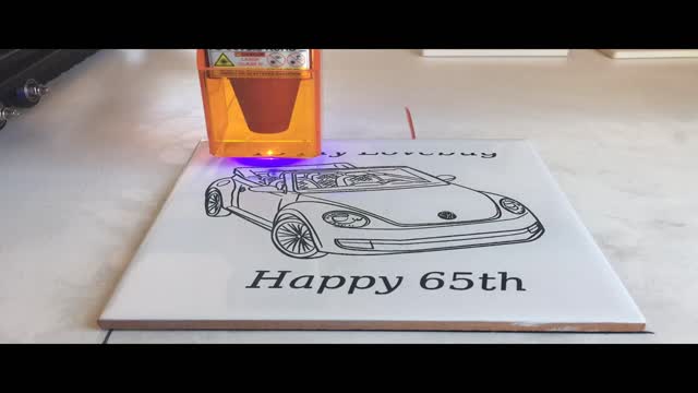 Birthday Bug Laser Engraving