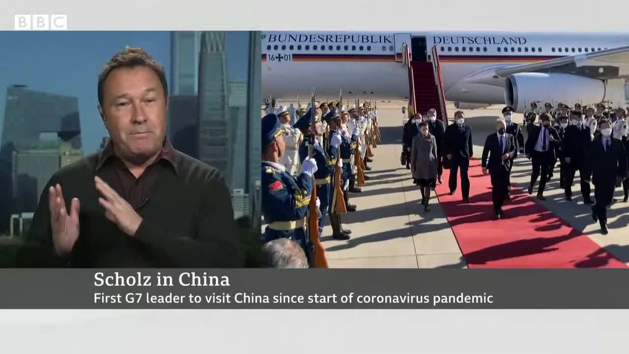 6 President Xi Jinping meets German Chancellor Olaf Scholz in China