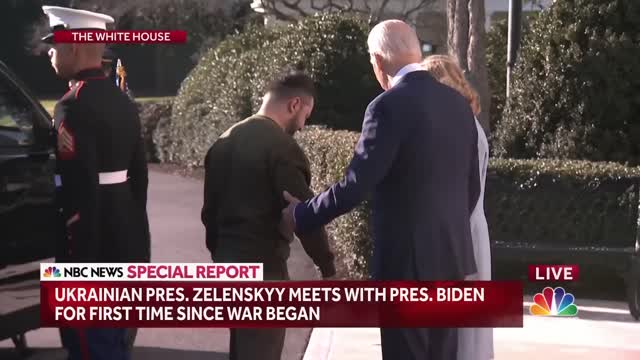 Zelenskyy Arrives At White House For Meeting With Biden