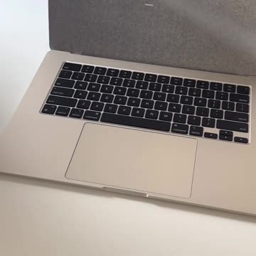 The unboxing of brand new Macbook