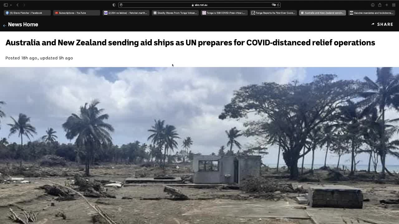 TONGA is Covid Free!!! The Real Reason for the "NATURAL DISASTER!!!"