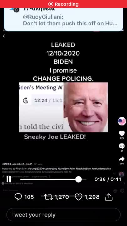 12-10-20 Leaked Audio Joe Biden "they beat the hell out of us across the country"