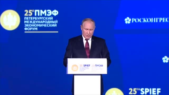 🔴 Intervento del Pres. Vladimir Putin al 25° Forum economico internazionale di San Pietroburgo