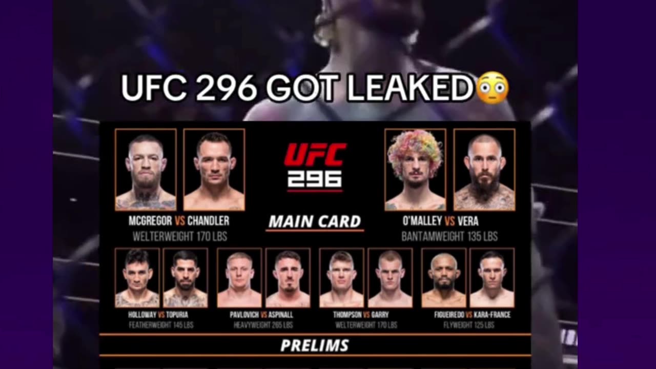 UFC 296 GOT LEAKED !!!😲 #ufc #ufc296 #mma #youtubeshort #viral #trending