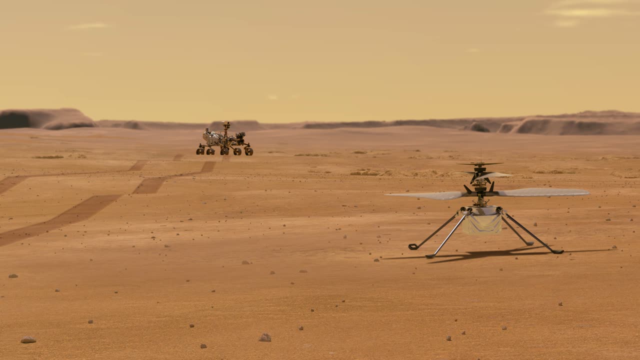 Mars helicopter animation