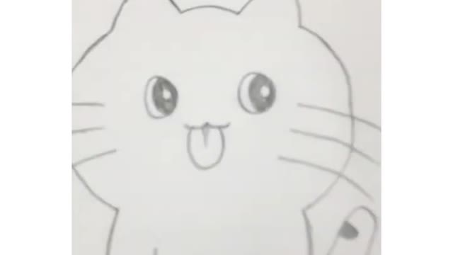 How to draw a cute cat