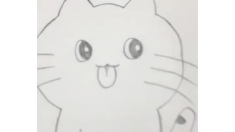 How to draw a cute cat