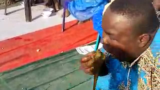 Eating competition in Africa