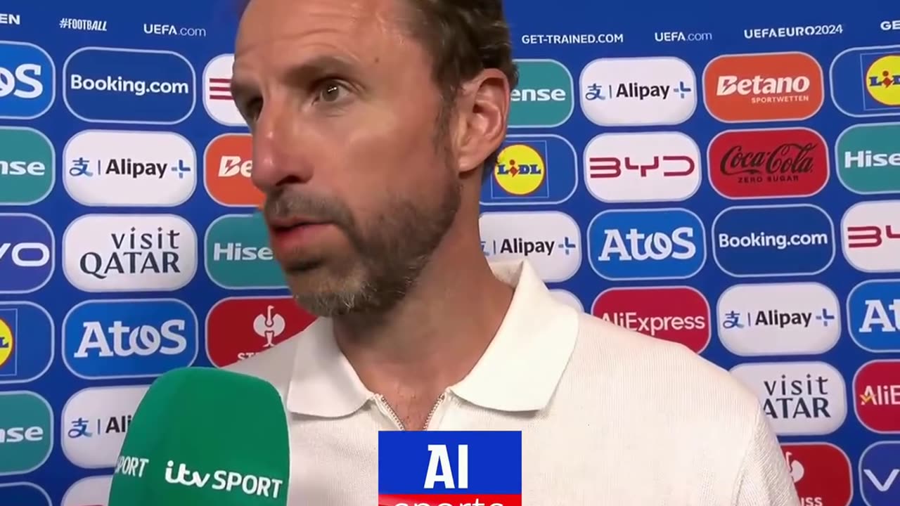 Southgate on Slovakia