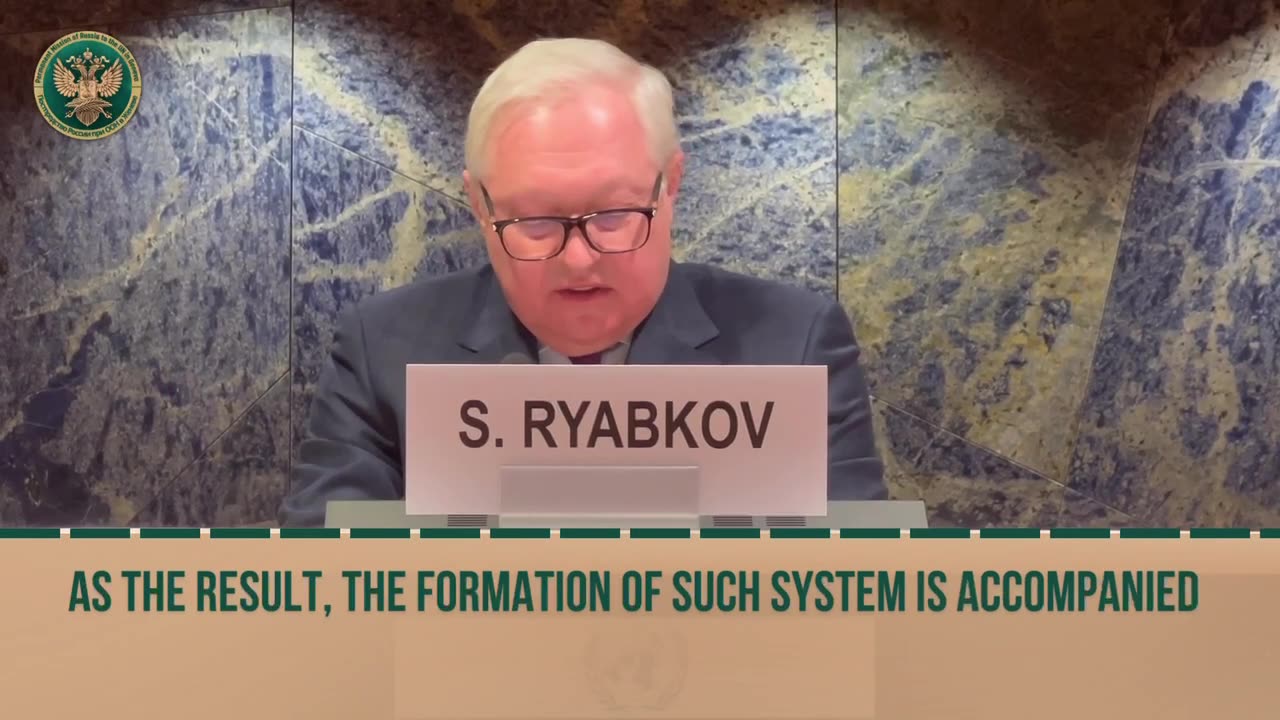 Sergey Ryabkov at the Conference on Disarmament