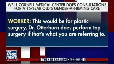 Tucker reacts to phone call to hospital inquiring about transgender surgery for teen #shorts