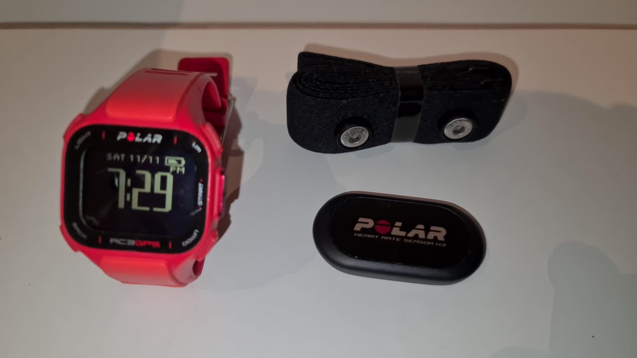 Polar AC3 GPS Watch and H3 Chest Strap Heart Rate Monitor Pulse