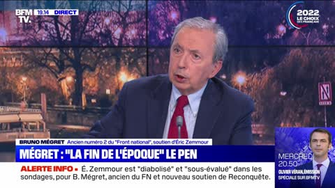 Bruno Mégret soutient Eric Zemmour