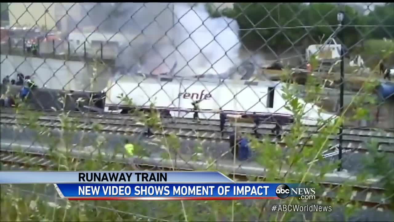 Caught on Tape: Deadly Train Crash in Spain