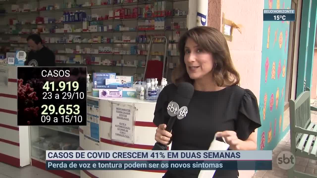 Casos de covid-19 crescem 41% em duas semanas | SBT Brasil