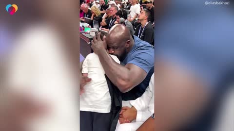 Shaq turns down boy's handshake for something better