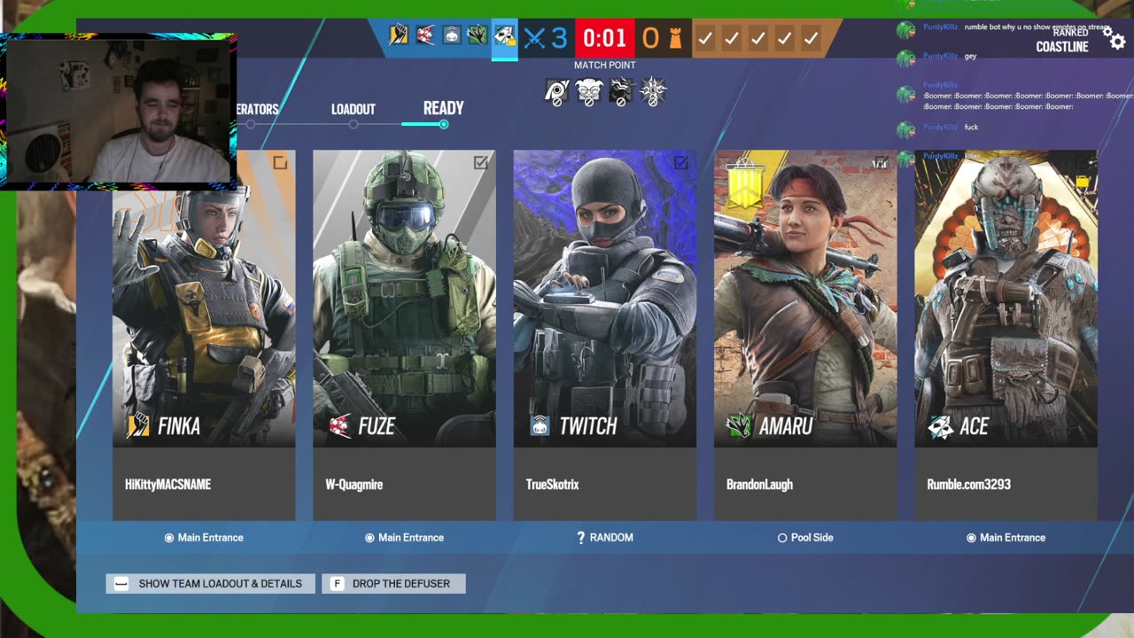 Rainbow Six Siege, chillen 420 ranked,