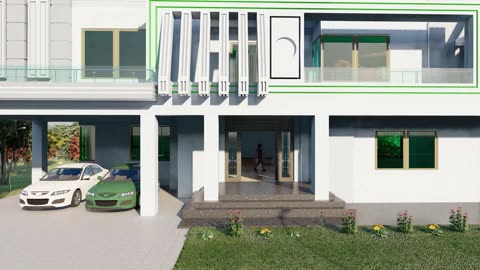 3D Animation walkthrough Exterior Elevation