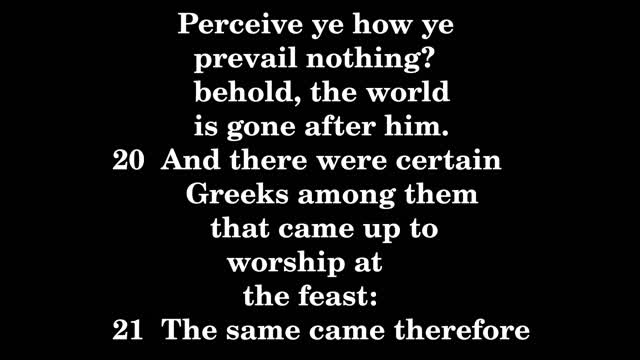 John 12 King James version