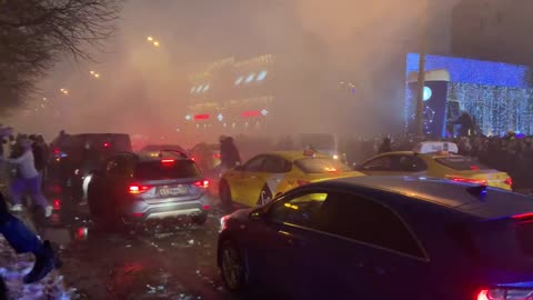 Protestors are using smoke bombs