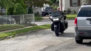 Charley's first Harley ride