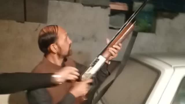 Firing a double barrel shotgun