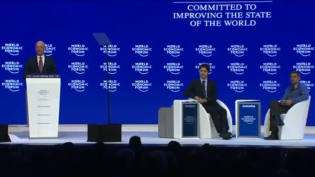 Klaus Schwab to Trudeau at the 2016