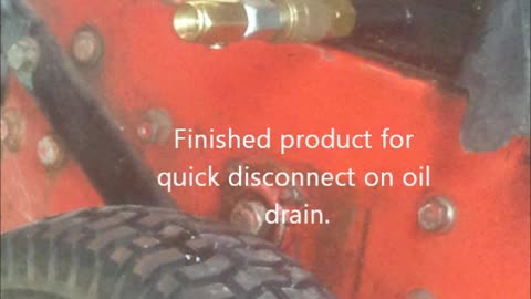 Parts list for oil drain