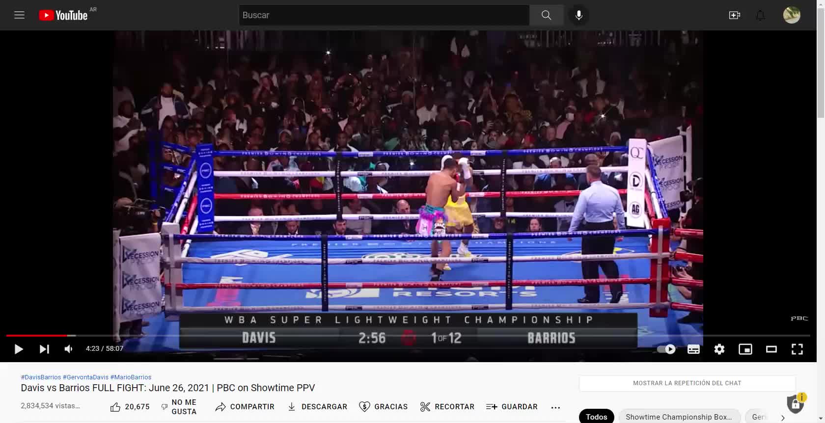 Boxing Technical Analisys Davis vs Barrios Round 1