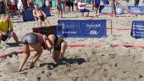 Women's Beach Wrestling 60kg - Exciting Tournament Final