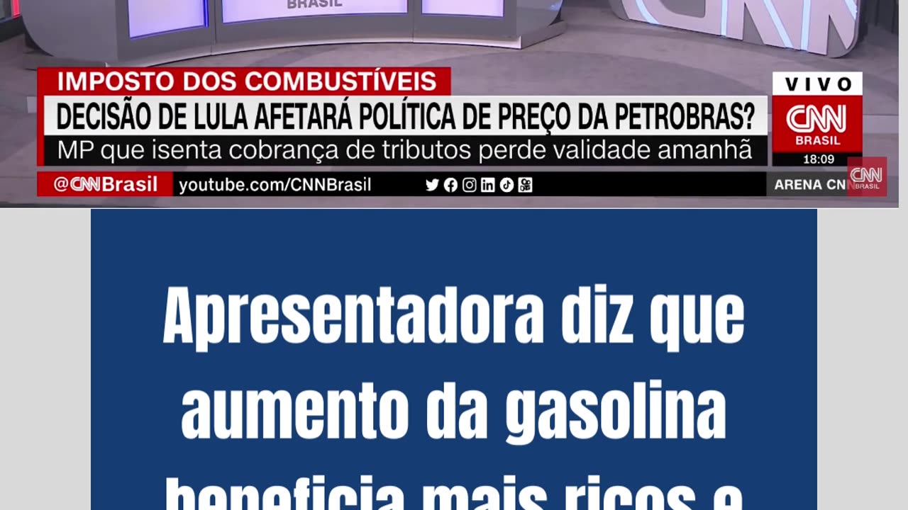 Comentaristas da CNN se complicam sobre quem aumento da gasolina prejudica