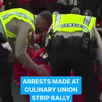 Culinary Workers Union members arrested in #LasVegas as strike looms.