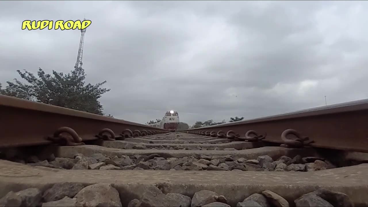 view of the train from below