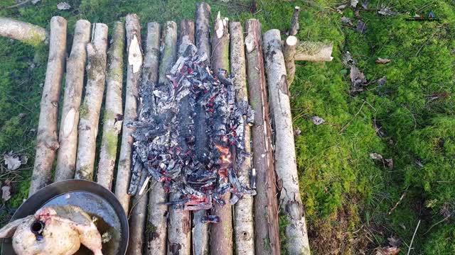 🔥Whole Chicken Prepared in the Forest🔥 Relaxing Cooking