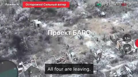 A Group of Ukrainians Retreating From Their Positions in Southern Avdeevka
