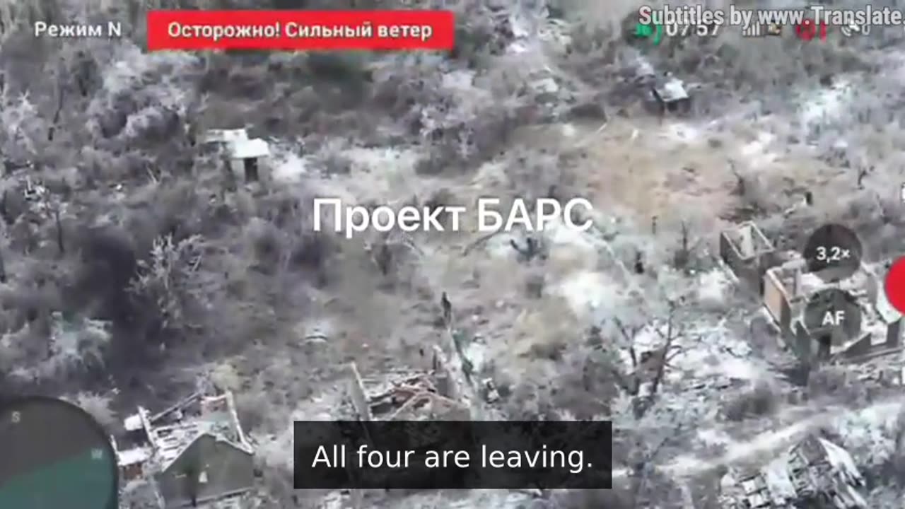 A Group of Ukrainians Retreating From Their Positions in Southern Avdeevka