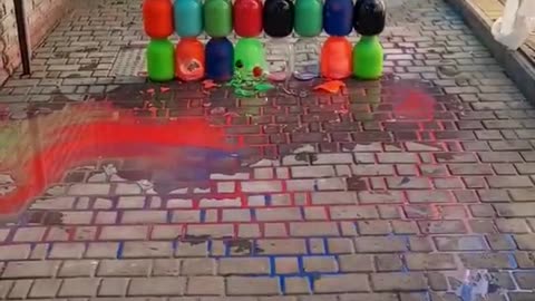 Colour Bottel Breaking_Most Setisfying Video